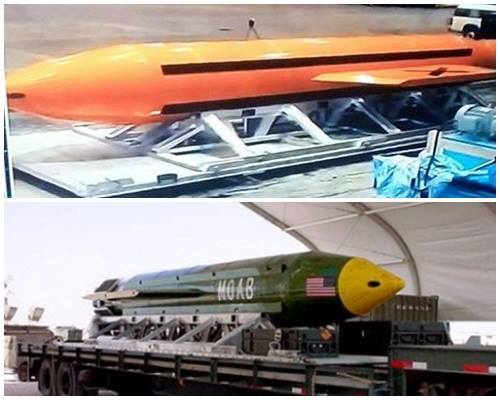 US drops MOAB the largest ever non nuclear bomb in Afghanistan